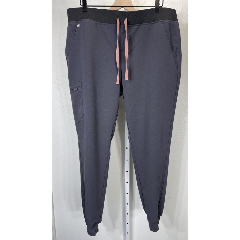 FIGS Women's Charcoal Gray Zamora Jogger Scrub‎ Pants Size XXL/T Tall